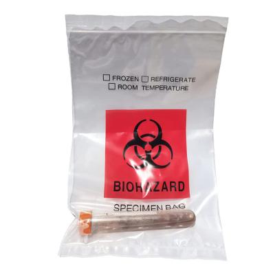 China Saco de lixo k do Biohazard do espécime do polipropileno com malote do documento à venda