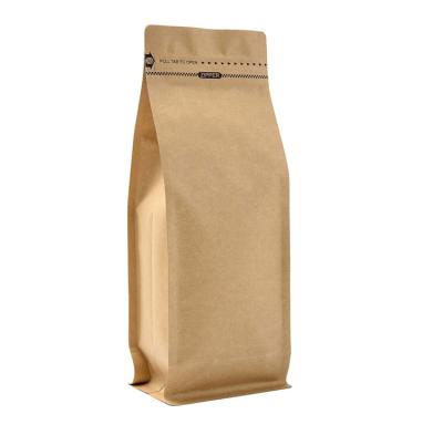 Κίνα Gusset στάσεων 16oz 1lb Kraft επάνω δευτερεύουσα k τσάντα εγγράφου με το φερμουάρ ετικεττών τραβήγματος προς πώληση