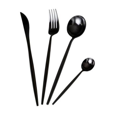 China Stocked dinnerware stainless steel cutleri set reusable flatware plated cutipol cutlery set for sale