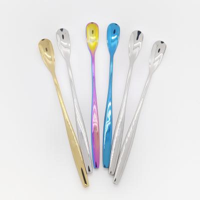 China Hot Selling Stocked Melon Spoon Cute Design Tea Spoon Mixing Seed Form Coffee Mixing Spoon for sale