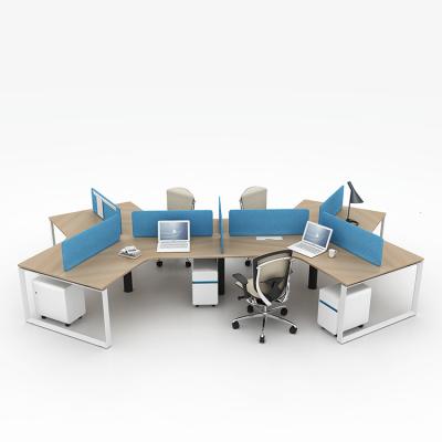 China Extendable 6 Person Office Table Long Work Station Morden Design Set Office Desks for sale