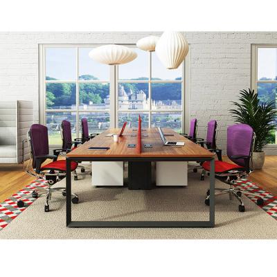 China Extendable Office Team Work Desk Six Person Computer Laptop Work Station Table Set Office Desks for sale