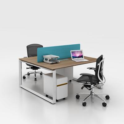 China Extendable Workstation Table Fabric Desk Screen Full Meta Frame E1 Grade Desktop Office Desks for sale