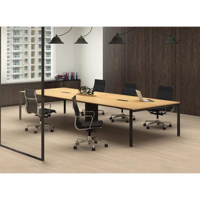 China Extendable Modern Design Conference Room Tables Wooden Set 3 Meter Long 10 Person Office Meeting Table for sale