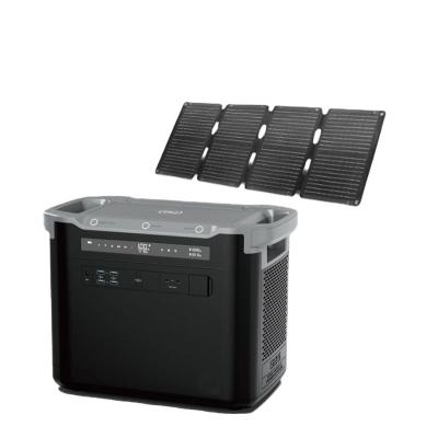 China Wireless Charging UPS 2000W 1997WH AC/DC Flexible Solar System Panels 110V/220V Generators Rvs lifepo4 Cell Bank 1500w 700w Portable Power Station for sale