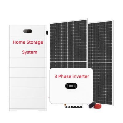 China Solar Energy Household System inverter solar generator home storage battery unit solar energy system for home off grid full set with longi solar panel 550w for sale