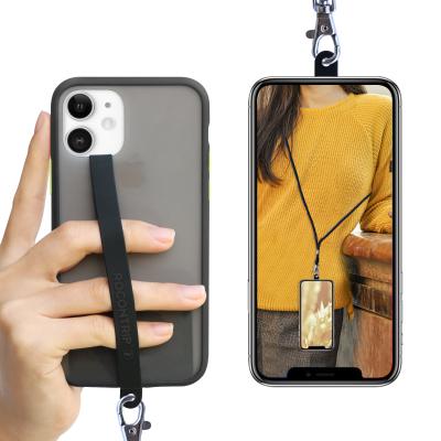 China Outdoor Activities Multi Use Silicone Phone Case With Armband Necklace Strap Lanyard Mobile Phone Case For Iphone Case for sale