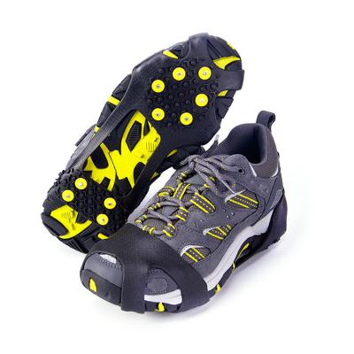 China Odorless High Quality Cleat Grips Snow Shoes Cover With Rubber Spikes Anti Slip 10-Stud Cleats for sale