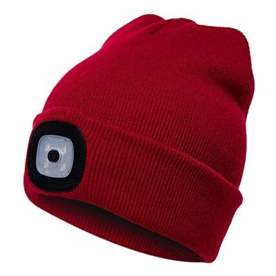 China COMMON Winter Beanie Display Party Hat For Women Mens With Light LED Christmas Glow for sale