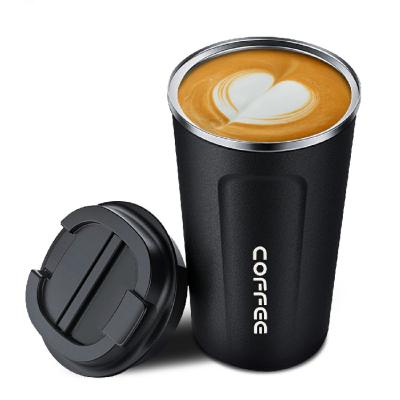 China Hot Sale Good Quality Travel Coffee Water Cup Bottles Coffee Mug 304 Stainless Steel Viable for sale