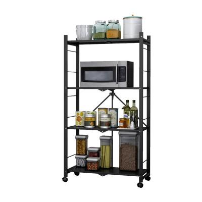 China PomeloHome cheap kitchen shelf metal chopper shelf viable folding storage rack for sale