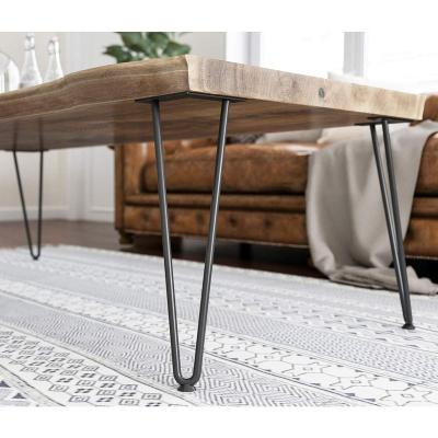 China Modern Metal Coffee Table Black Steel Quality Standard Height Hairpin Table Legs for sale