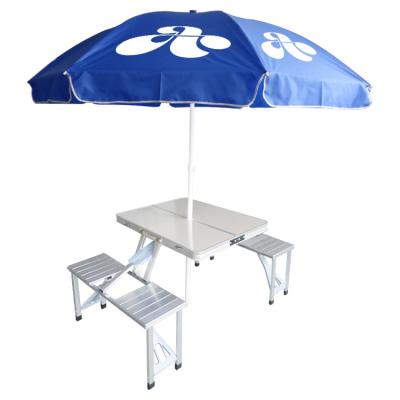 China Wholesale Modern BBQ Portable Foldable Outdoor Picnic Folding Table and Aluminum Chair Set for sale