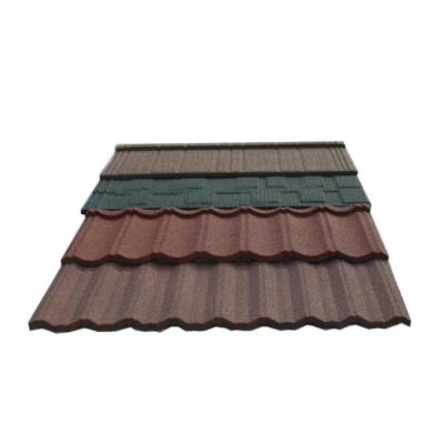 China Competitive Price Modern High Standard Eco - Friendly Metal Stone Coated Steel Roof Tile For Industrial for sale