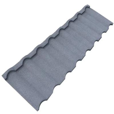 China Low Cost Eco - Friendly Modern High Standard Clay Sheet Super Slate Stone Coated Steel Roof Tile for sale