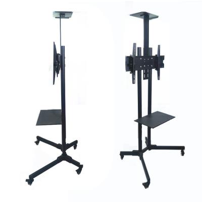 China LCD Bracket TV Stand Metal Full-Motion TV Hand Push Stand for sale