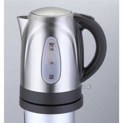 China 360 Degree Base Antronic 1.7L 2200W Rotation Stainless Steel Electric Water Kettle ATC-1206 for sale