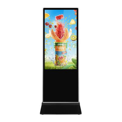 China Metal case + tempered glass panel 32/43/49/55/65 inch large multitouch screen interactive flat panel digital signage kiosk for sale