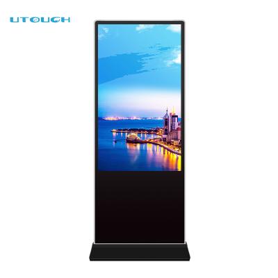 China 49/55 inch indoor vertical lcd touch screen display digital signage kiosk for advertising for sale