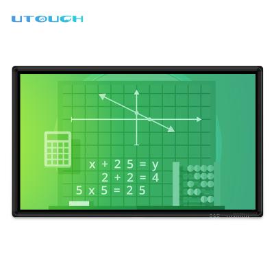 China Office School Multimedia Tools 4k Resolution School 55 Inch Touch Screen Monitor Touch Board Interactive Smart Software for sale