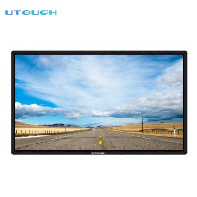 China Metal Case + Tempered Glass Panel 55 65 75 86 Inch Multi-touch Board Flat Panel Capacitive Smart Touch Screen Interactive White Panel for sale