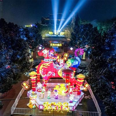 China Outdoor Attractive Chinese Theme Park New Year Lantern Festival Decoration for sale