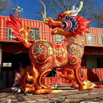 China Theme Park New Year Decoration Fabric Traditional Chinese Silk Lantern for sale