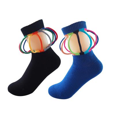 China QUICK DRY custom design kids cute kids thongs cotton lantern girl school teen boy thongs kids cartoon crew sock for sale