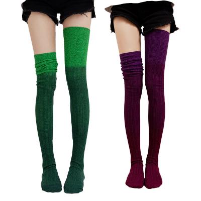 China Wholesale Breathable Amazon Autumn And Winter High Over The Knee Sock Yoga Tie Dye Thigh High Socks Thigh High Over The Knee Socks for sale