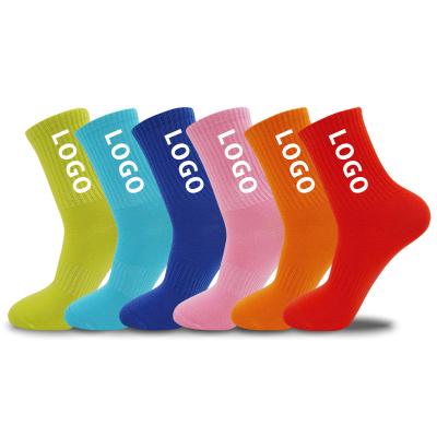 China Custom low moq logo men's custom sports socks QUICK DRY custom colorful socks sock custom logo for sale