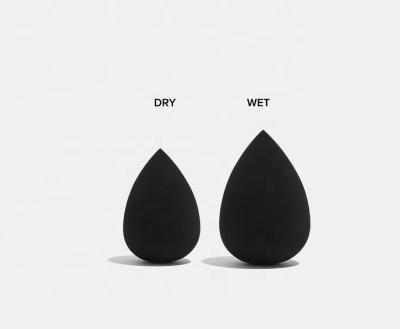 China Black Waterdrop shape Cosmetic Puff makeup Tools Portable Beauty Facial Make Up Sponge Blender 3 packs for sale