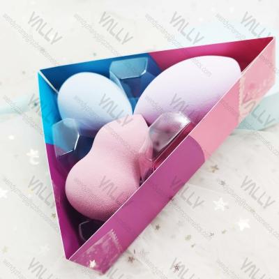 China 3pcs Makeup Sponge Gift Set Dry And Wet Dual Use Cosmetic Puff For Foundation Te koop