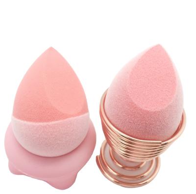 China Dual Layer Microfiber Velvet Makeup Sponge For Face Foundation Dry And Wet Use for sale