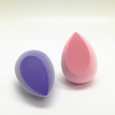 China 1ps Cosmetic Blending Microfiber Velvet Makeup Sponge Puff With One Cut for sale