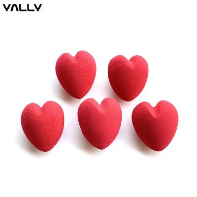 China Heart Shape Face Makeup Sponge Wash Egg Brush Cleaning Cosmetic Tool Te koop