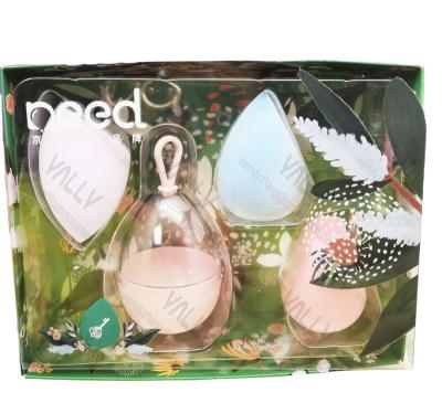 China Triplex Super Soft Makeup Sponge Gift Set Customized Color With Beauty Case à venda