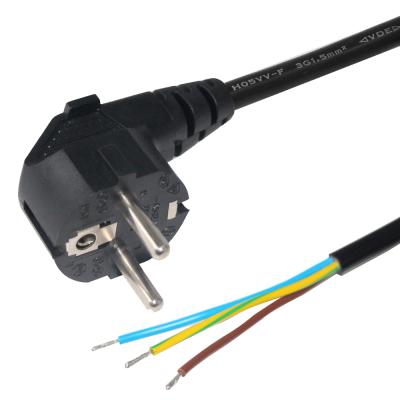 China Home Appliance EU 220V Computer 220V AC Power Cord 3 Pin Power Cable 1.5m for sale