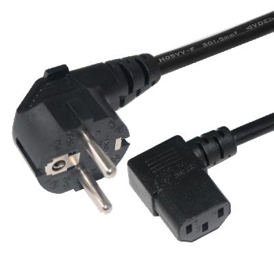 China Home Appliance 3 Pin European Standard Supply Cord Plug Cable Eu C13 16A 250v PVC AC Computer for sale