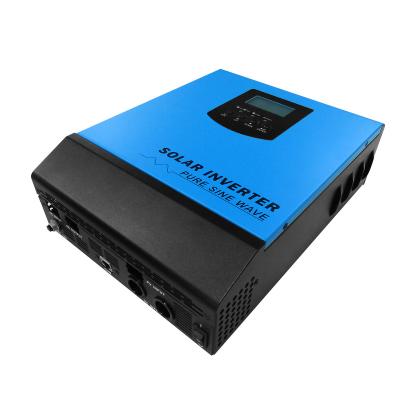 China Solar Power System 5KVA 5KW 5000W 48V 220V High Frequency Inverter DC to AC Pure Sine Wave Hybrid Solar Power Inverter with 60A MPPT Controller for sale