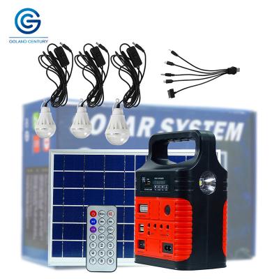 China Home portable solar power system 10w 6v lithium ion battery all in one solar generator for use in home and outdoor for sale