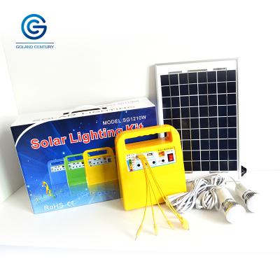 China 10W 7AH 12V Portable Home Lighting DC Solar Panel Power Home Energy System for sale