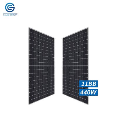 China Intenergy Half Century Solar Power System Goland Cut Monocrystalline 120 Cell Solar Panel 11BB 440W PV Module For Sale for sale