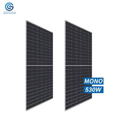 China Half Century Solar Power System Factory Price Goland 530W 11BB Cut Cell Mono PV Solar Panels Use For On Grid Solar Power System With CE TUV for sale