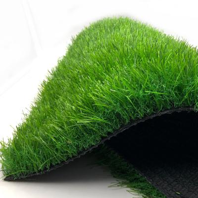 China Garden Full Stile Dense Natural Green Synthetic Grass Mat For Landscape Lawn Grass for sale