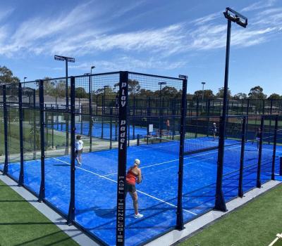 China Artificial Tennis Hockey Sports Court Cricket Throwing Grass Padel Court Paddle Tennis for sale