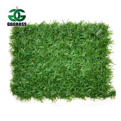 China Plastic Decorative Artificial Fence Mat Panel Vertical Garden Wall PVC Green Plant Boxwood Hedge For Outdoor for sale