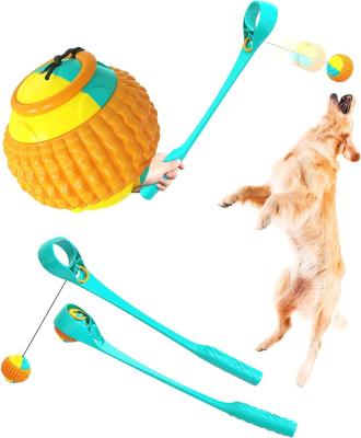 China Hot Selling Viable Outdoor Dog Tennis Ball Thrower Pet Ball Thrower Pet Ball Thrower Exercising Interactive Toys Toss Stick for sale