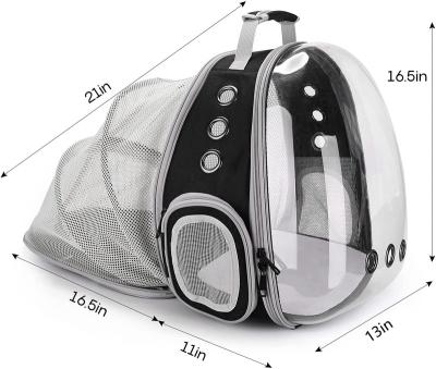 China 2021 Viable New Pet Cat Carrier Transparent Space Capsule Pet Backpack for sale