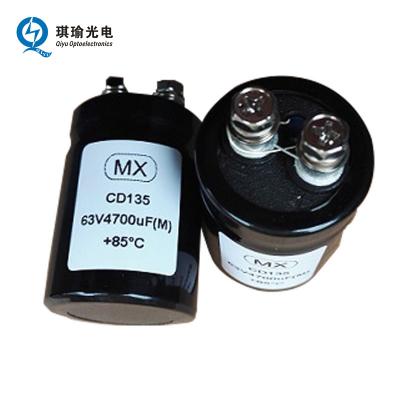 China General Purpose Electrolytic Capacitor 100V 8200uF Screw Terminal, 100V 8200MFD Aluminum Electrolytic Capacitor for sale