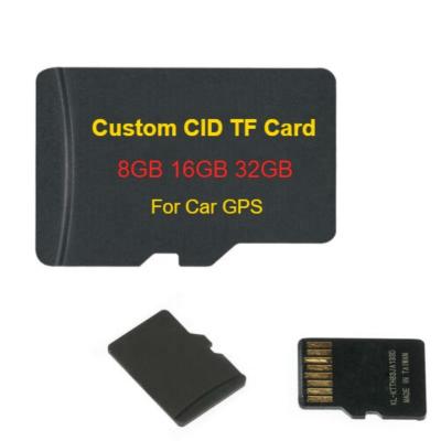 China Plastic Navigation Custom Write CID Change Mini Tiny TF Card 8gb 16gb 32gb SD Card Clone GPS for sale